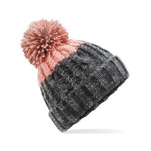 Beechfield Unisex Adult Apres Beanie / Graphite Grey/Blush
